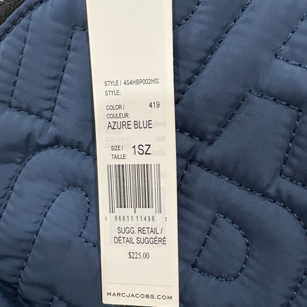 Marc Jacobs Blue Quilted Backpack - Picture 6 of 7